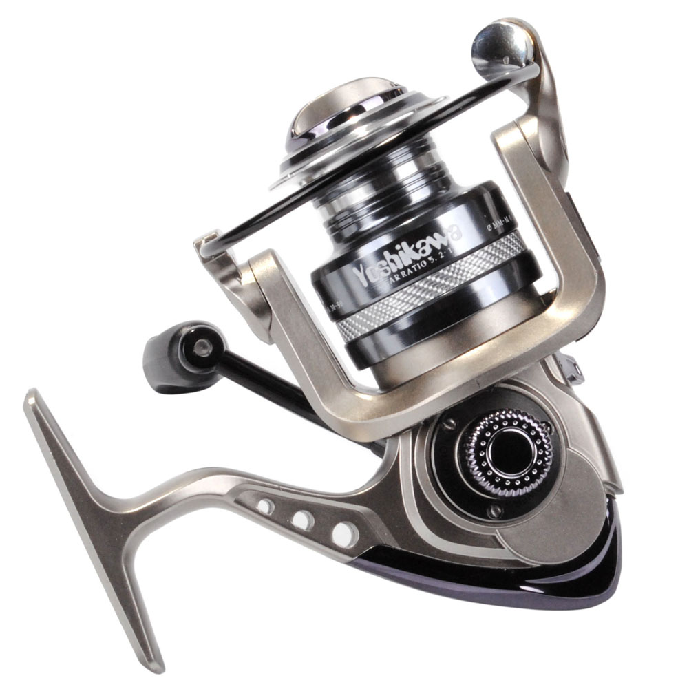 Yoshikawa Fishing Spinning Reel Inshore 11 Ball Bearings High Speed YG2000 Gray