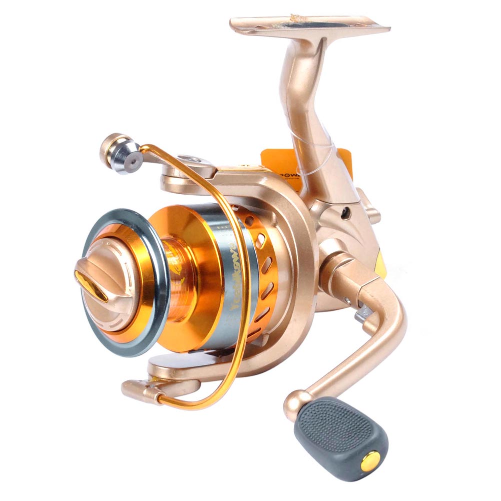 Yoshikawa Fishing Spinning Reel Aluminum Spool EM4000 10 Ball Bearings Orange