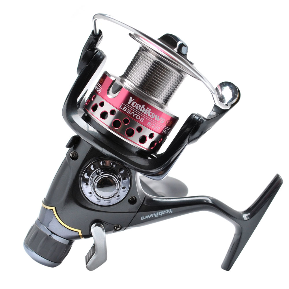 Yoshikawa Bass Fishing Spinning Reel Baitrunner Aluminum Spool 5.1:1 11 Ball Bearings CB3000
