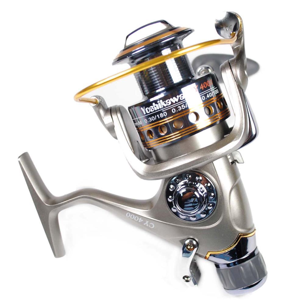 Fishing Spinning Reel Baitrunner Aluminum Spool Handle 11 Ball Bearings CY4000