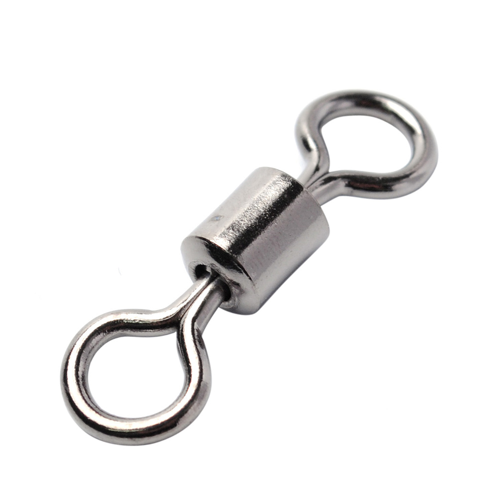 Yoshikawa Saltwater Fishing Rolling Swivel Size 1/0 132Lb Stainless Steel Rig Connector (pack of 40)