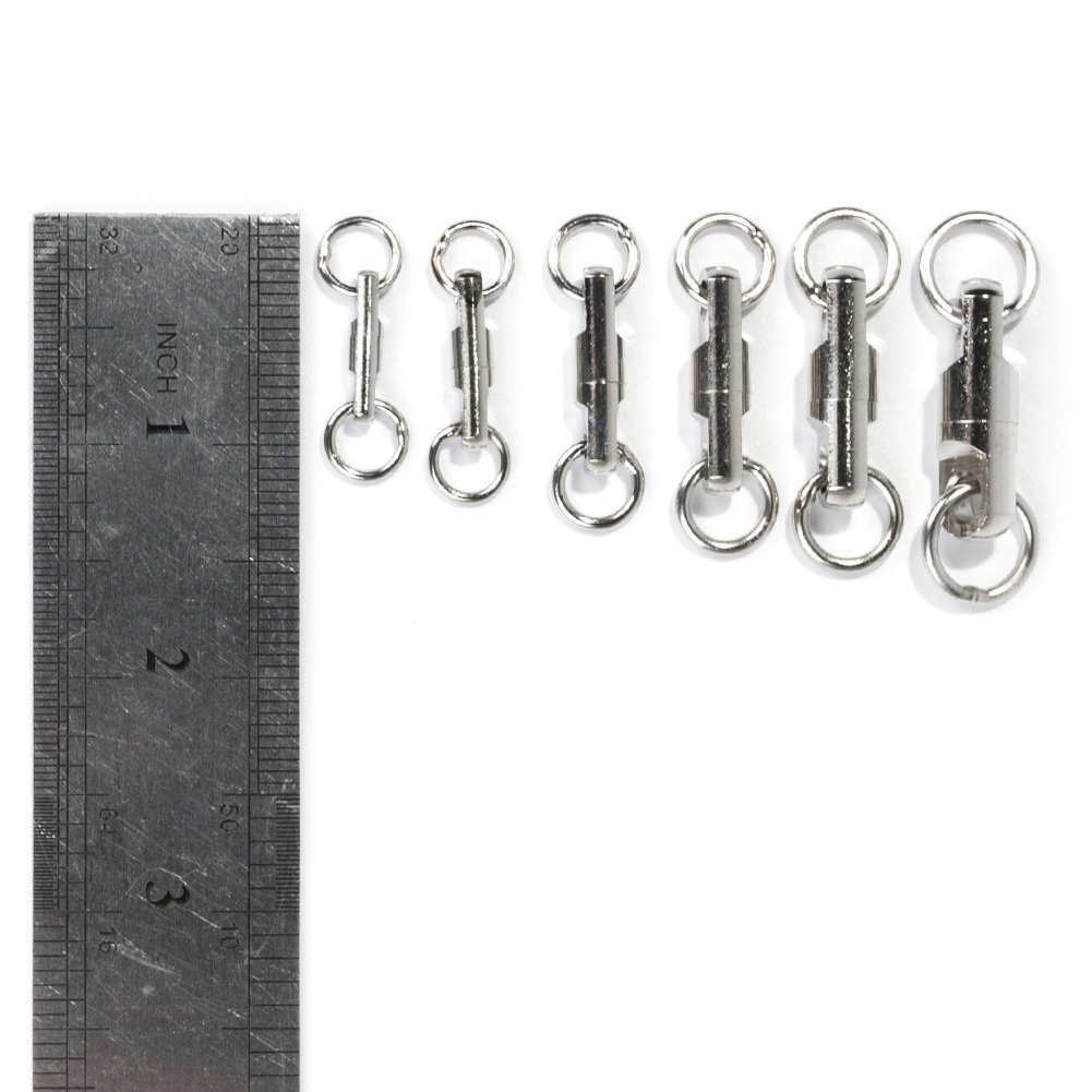 Yoshikawa Fishing Swivel Saltwater Heavy Duty Swivel Welding Ring Offshore Stainless Steel 617Lbs (pack of 10)